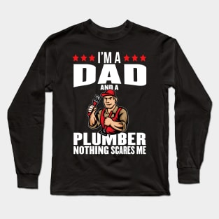 Dad, plumber, hero Long Sleeve T-Shirt